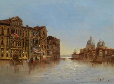 Motiv aus Venedig mit Blick auf Santa Maria della Salute von Karl Kaufmann